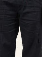 Relaxed Fit Linen-Blend Trousers