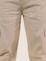 Relaxed Fit Linen-Blend Trousers