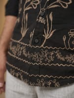 Line-Art Floral Premium Shirt