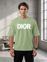 Bold Outline Print Boxy Tee