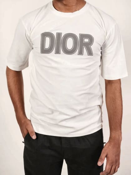 Bold Outline Print Boxy Tee