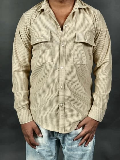 Dual-Pocket Corduroy Overshirt