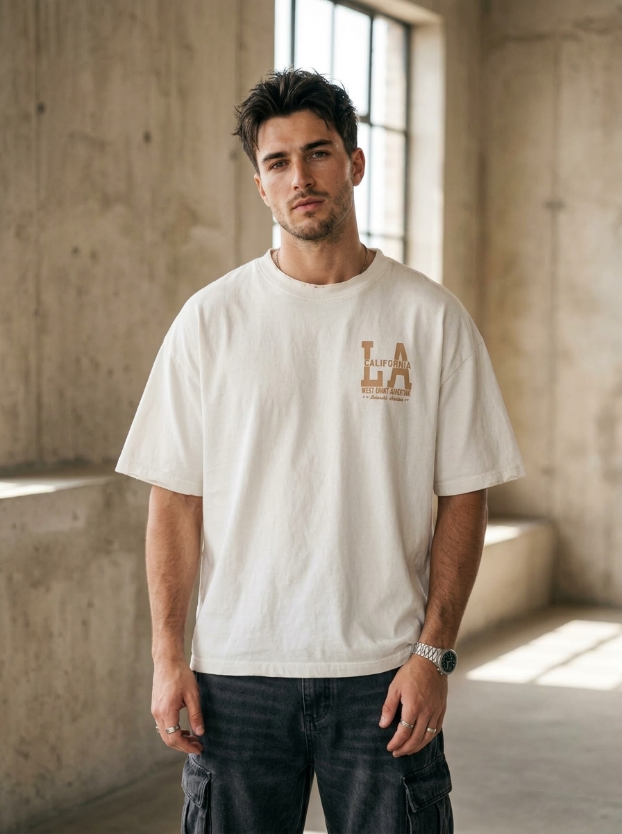 LA Edition Drop Shoulder Graphic Tee