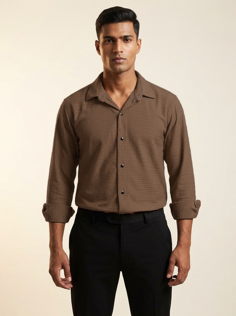 Elite Chevron Casual Shirt