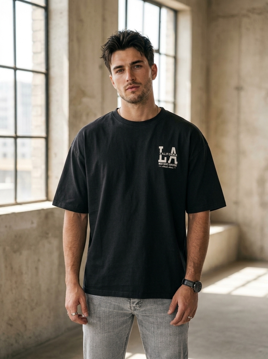 LA Edition Drop Shoulder Graphic Tee