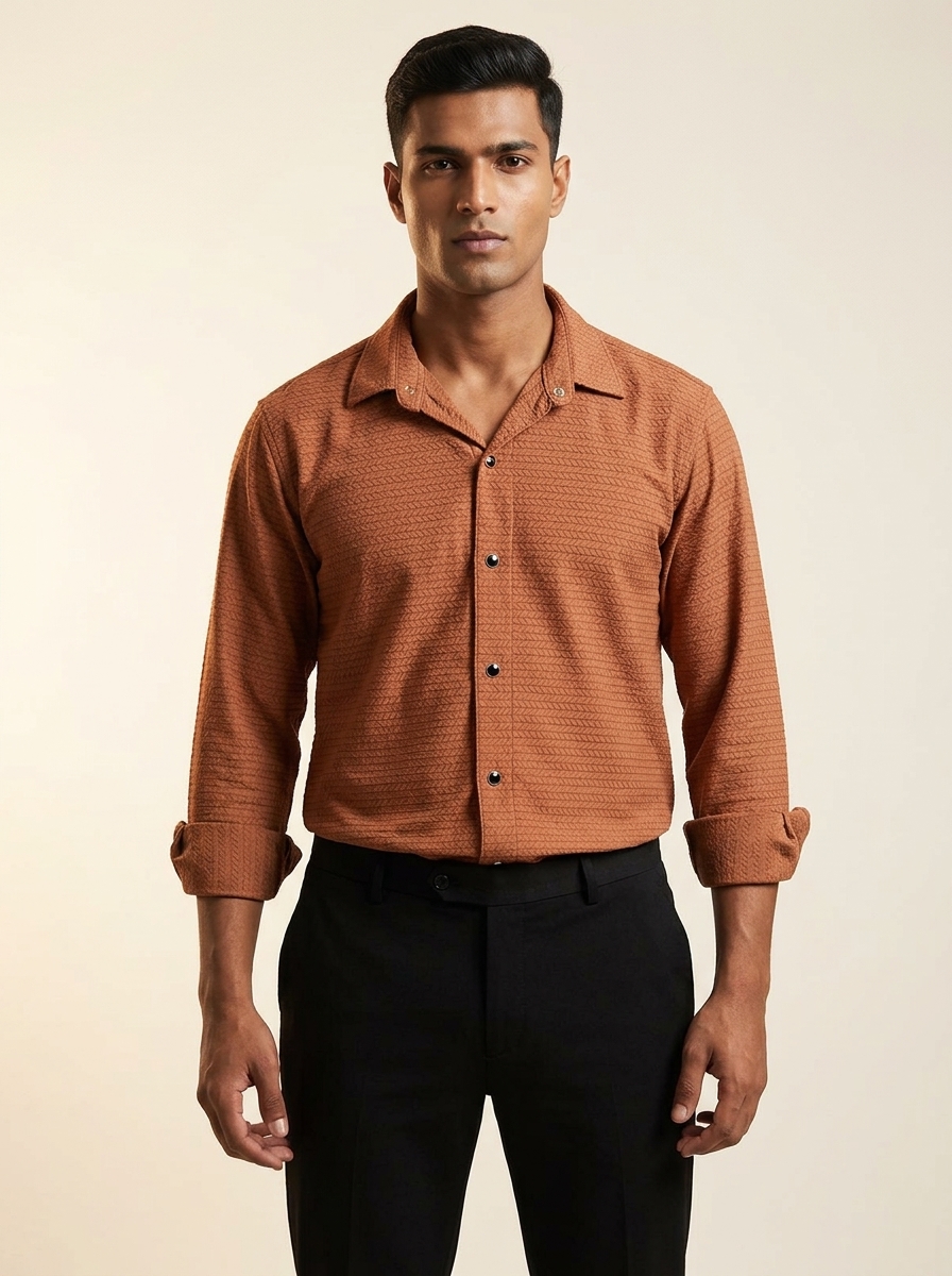 Elite Chevron Casual Shirt