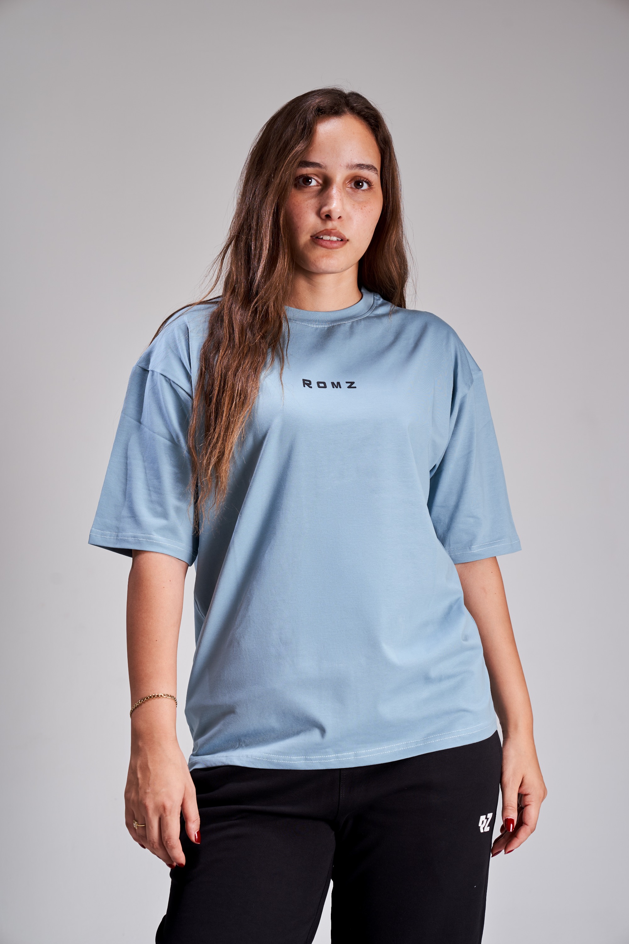 sky blue oversized t-shirt