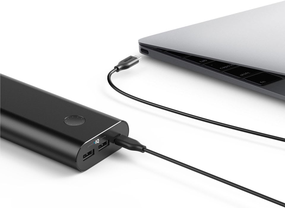 סוללה ניידת לטעינת פלאפון ולפטופ בטיסות - Anker PowerCore+ 20100 USB-C סוללה ניידת לטעינת פלאפון ולפטופ בטיסות - Anker PowerCore+ 20100 USB-C