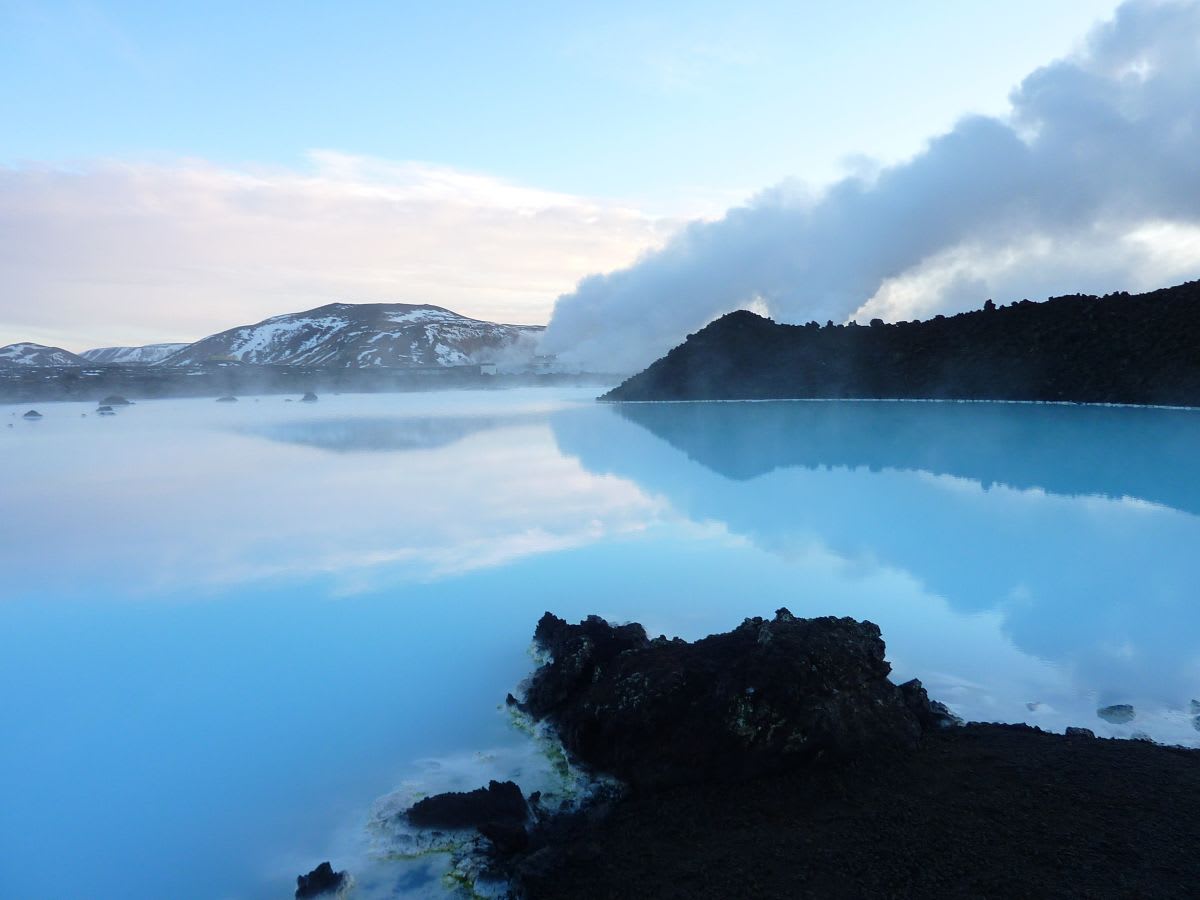 הלגונה הכחולה (Blue Lagoon) באיסלנד הלגונה הכחולה (בלו לגון) באיסלנד