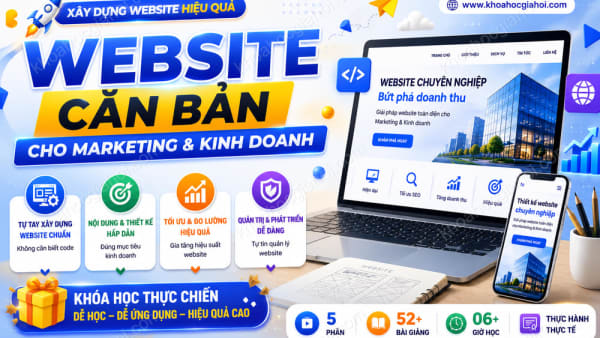 Khóa Học Website Căn Bản Dành Cho Người Làm Marketing Và Kinh Doanh