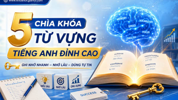 Khóa Học 5 Chìa Khóa Từ Vựng Tiếng Anh Đỉnh Cao