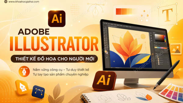Khóa Học AI – Adobe Illustrator (Thiết Kế Đồ Hoạ Cho Người Mới Bắt Đầu) Cùng Trần Nghĩa Artist