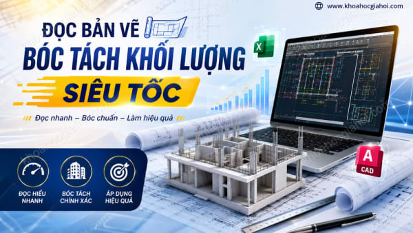 Khóa Học Đọc Bản Vẽ, Bóc Tách Khối Lượng Siêu Tốc