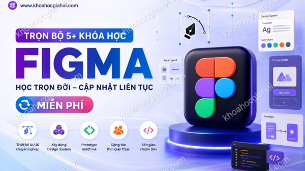 Trọn Bộ 5+ Khóa Học Figma – Học Trọn Đời, Cập Nhật Liên Tục Miễn Phí