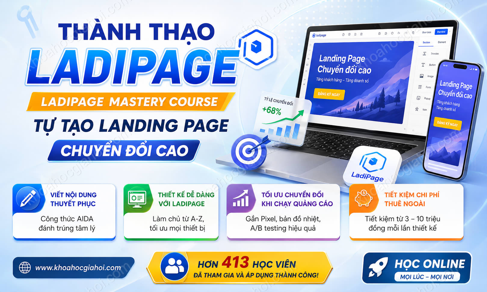 Khóa Học Thành Thạo Ladipage (Ladipage Mastery Course)