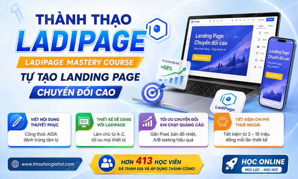 Khóa Học Thành Thạo Ladipage (Ladipage Mastery Course)