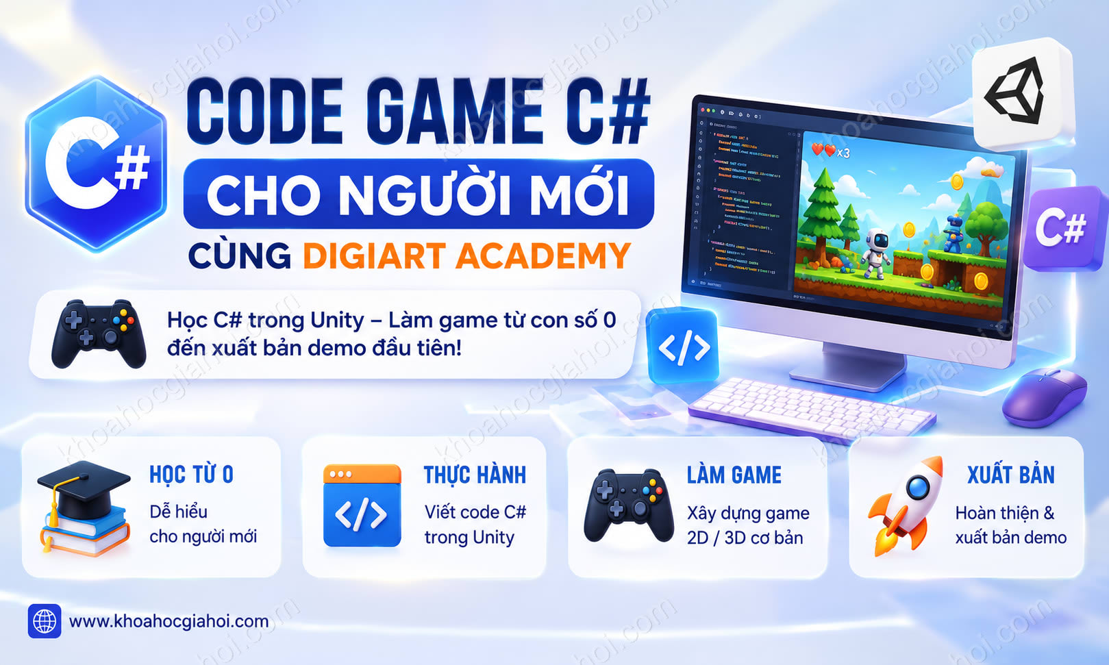 Khóa Học Code Game C# Cho Người Mới Cùng Digiart Academy