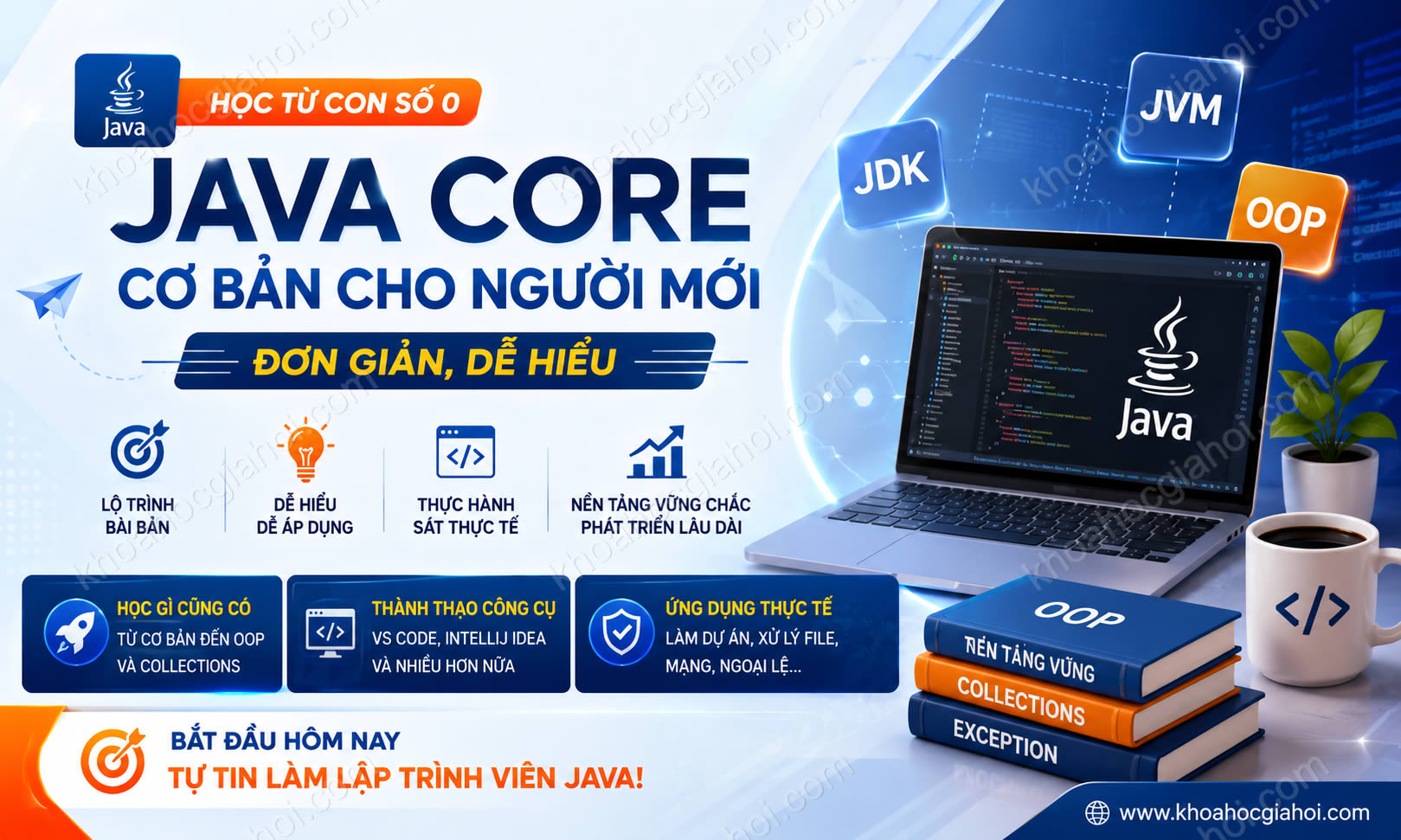 Khóa Học Java Core Cơ Bản Cho Người Mới - Đơn Giản, Dễ Hiểu