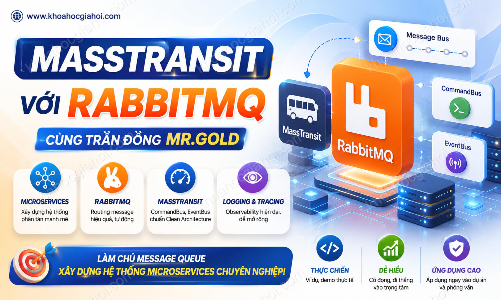 Khóa Học Masstransit Với Rabbitmq Cùng Trần Đồng Mr.Gold
