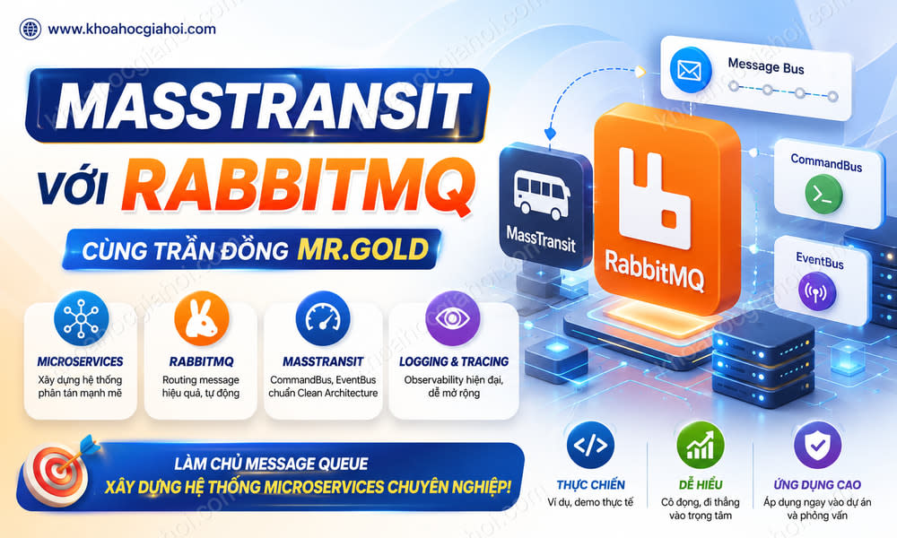 Khóa Học Masstransit Với Rabbitmq Cùng Trần Đồng Mr.Gold