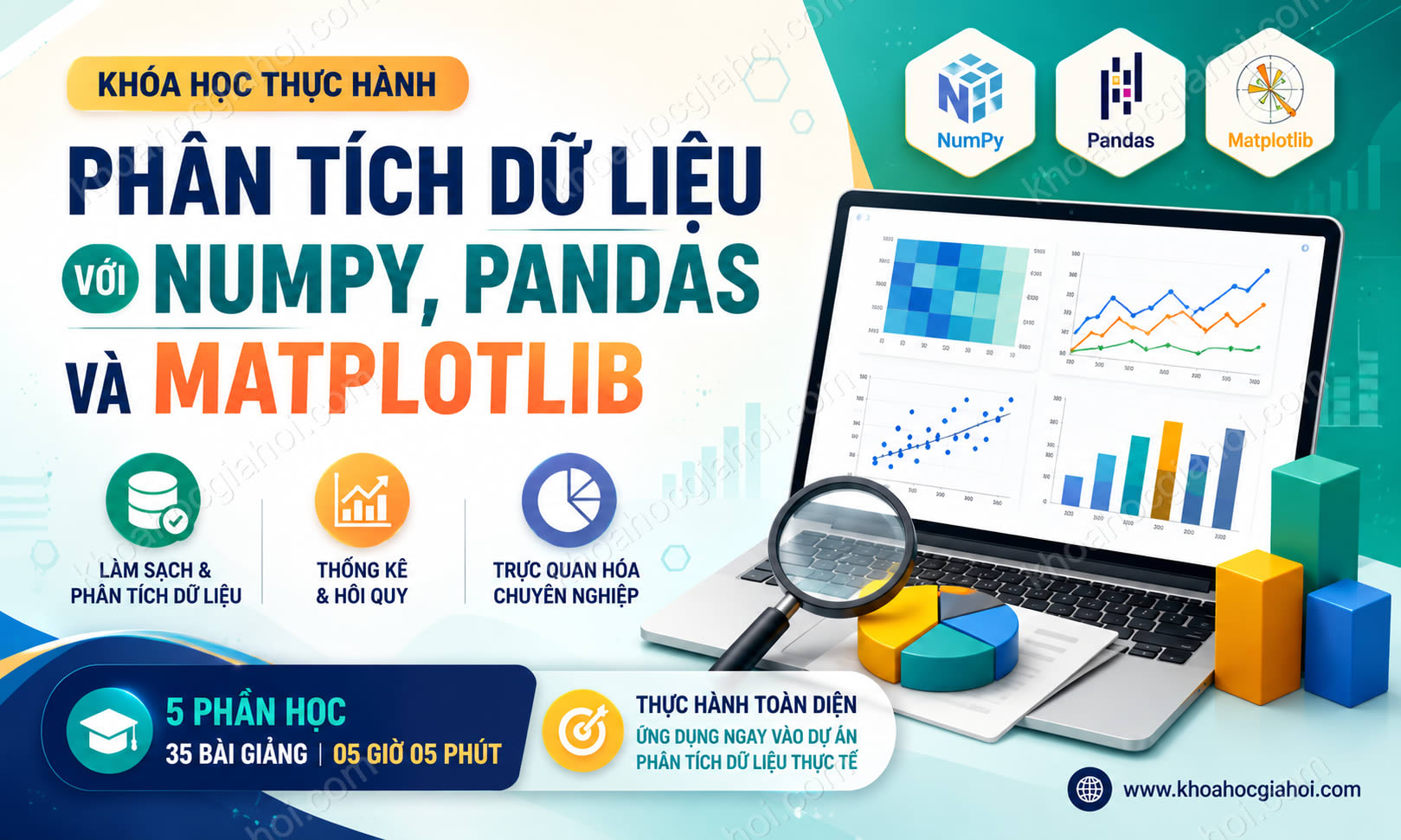 Khóa Học Phân Tích Dữ Liệu Với Numpy, Pandas Và Matplotlib