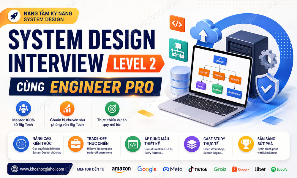 Khóa Học System Design Interview Level 2 Cùng Engineer Pro