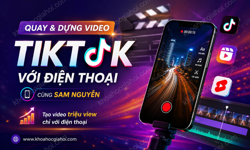 Khóa Học Quay Và Dựng Video Tiktok Với Chiếc Điện Thoại Cùng Sam Nguyễn