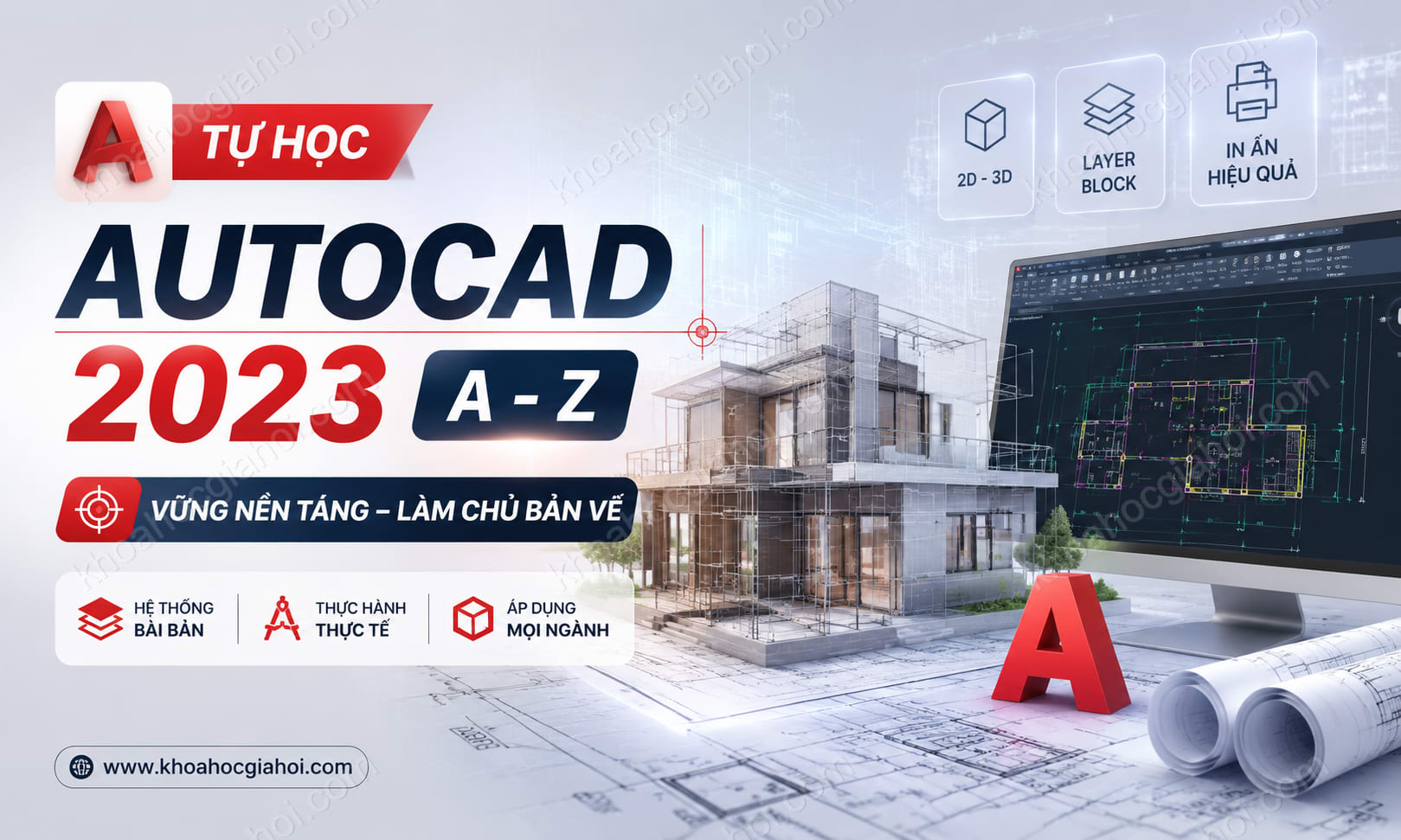 Khóa Học Tự Học Autocad 2023 A - Z