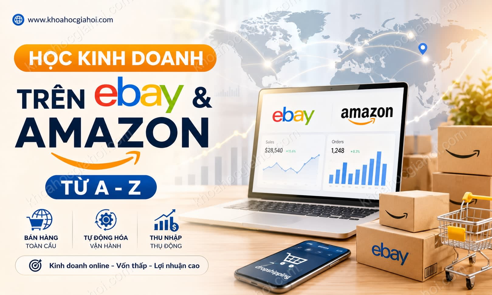 Học Kinh Doanh Trên Ebay Và Amazon Từ A - Z Học Kinh Doanh Trên Ebay Và Amazon Từ A - Z