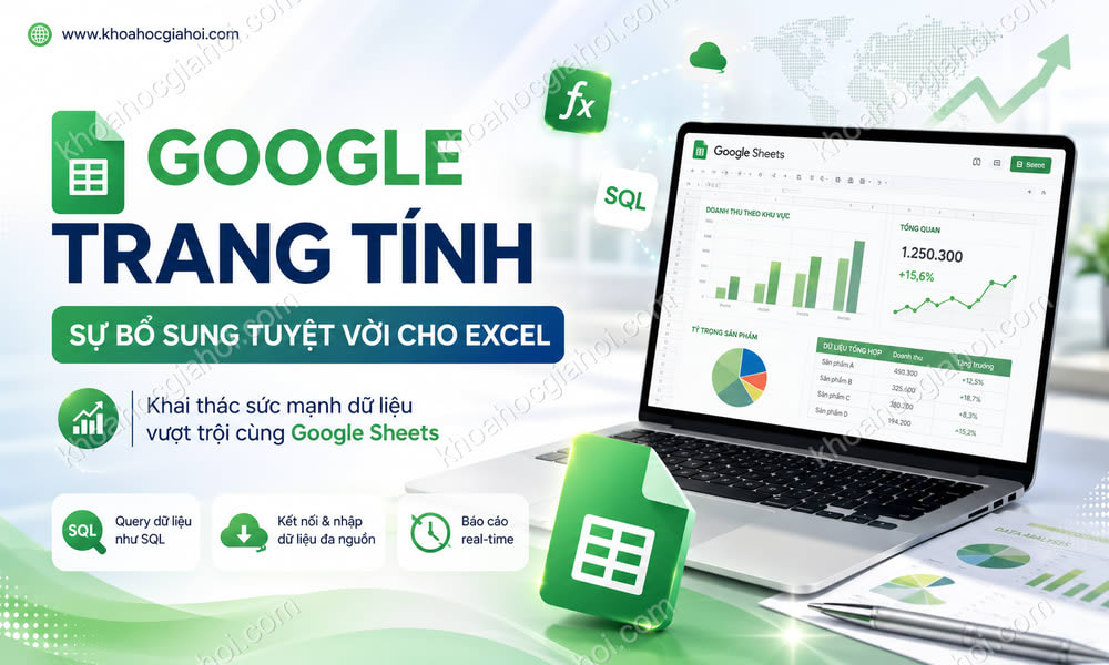 Khóa Học Google Trang Tính, Sự Bổ Sung Tuyệt Vời Cho Excel Cùng Học Excel Online