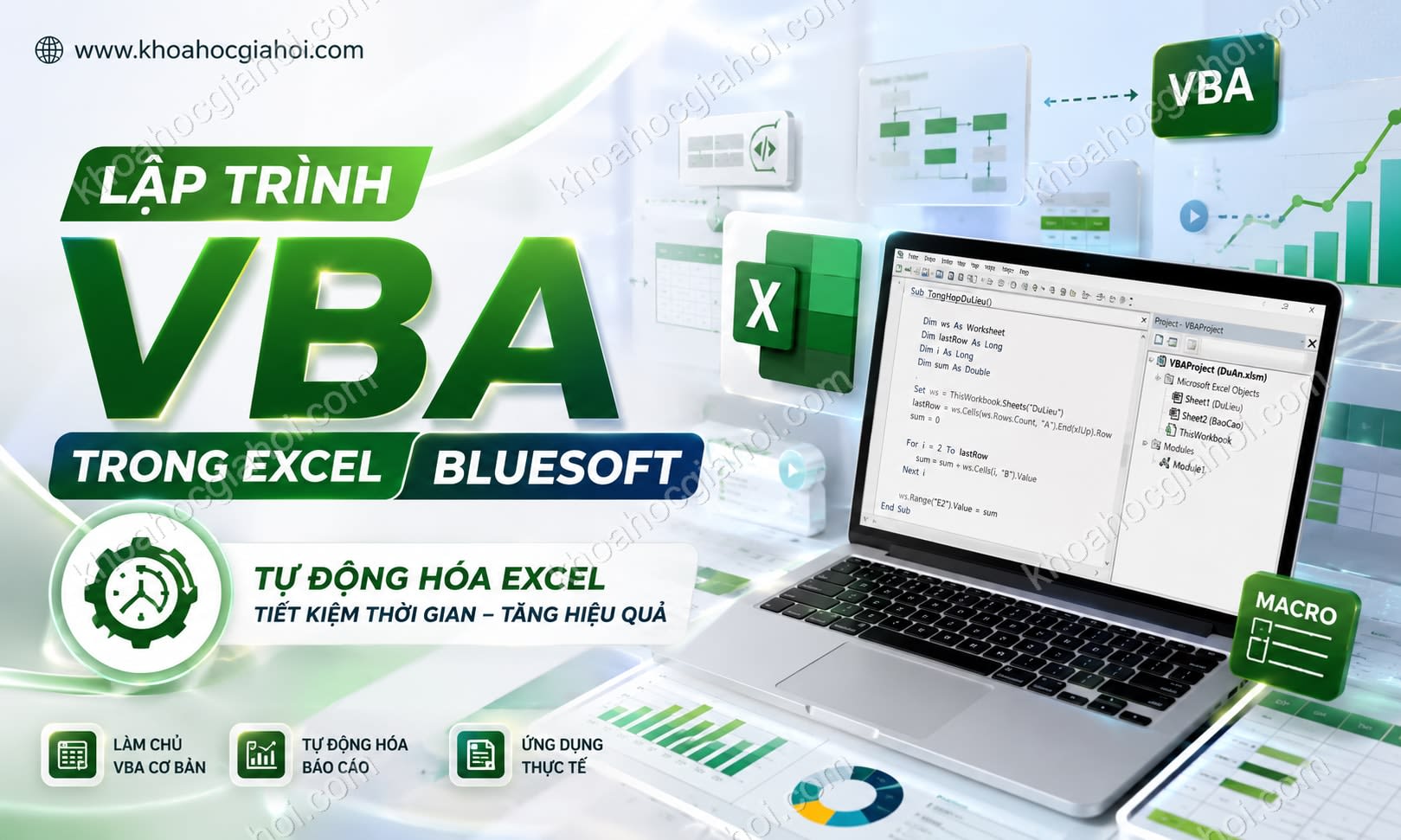 Khóa Học Lập Trình Vba Trong Excel Bluesoft Khóa Học Lập Trình Vba Trong Excel Bluesoft