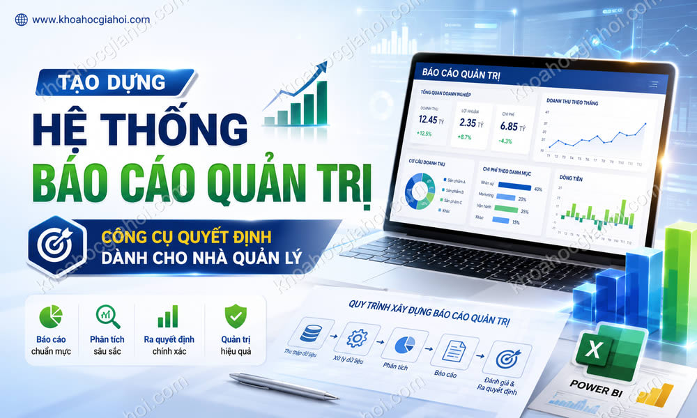 Khóa Học Tạo Dựng Hệ Thống Báo Cáo Quản Trị Chuẩn Mực – Công Cụ Quyết Định Dành Cho Nhà Quản Lý