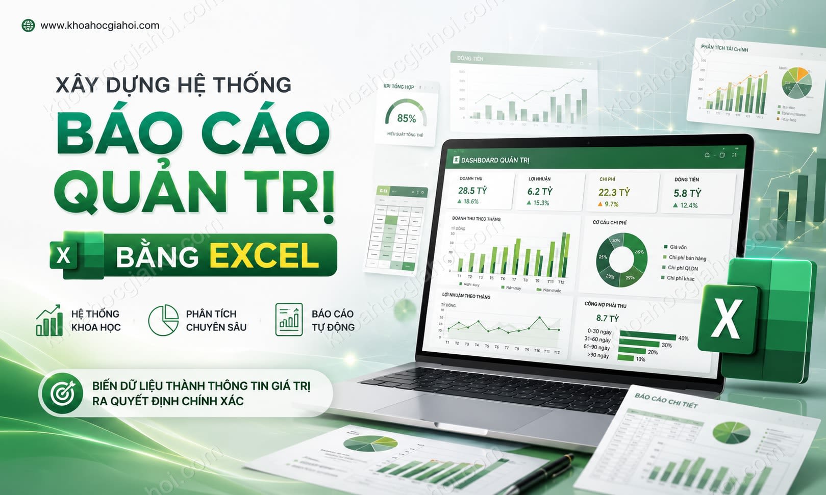 Khóa Học Xây Dựng Hệ Thống Báo Cáo Quản Trị Bằng Excel