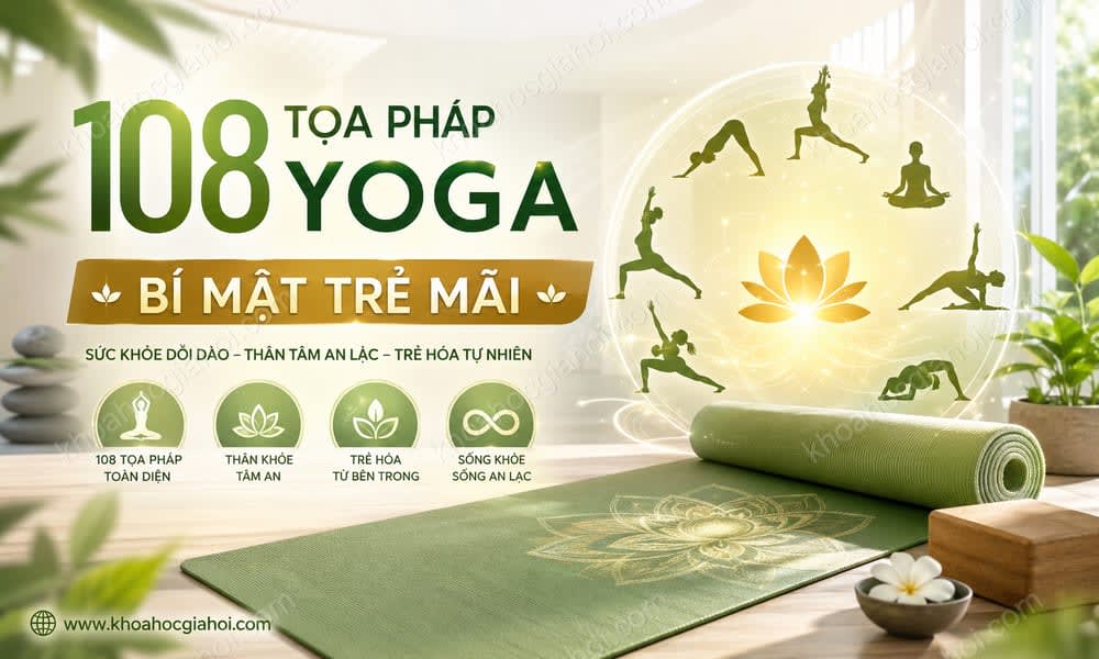 Khóa Học 108 Tọa Pháp Yoga - Bí Mật Trẻ Mãi