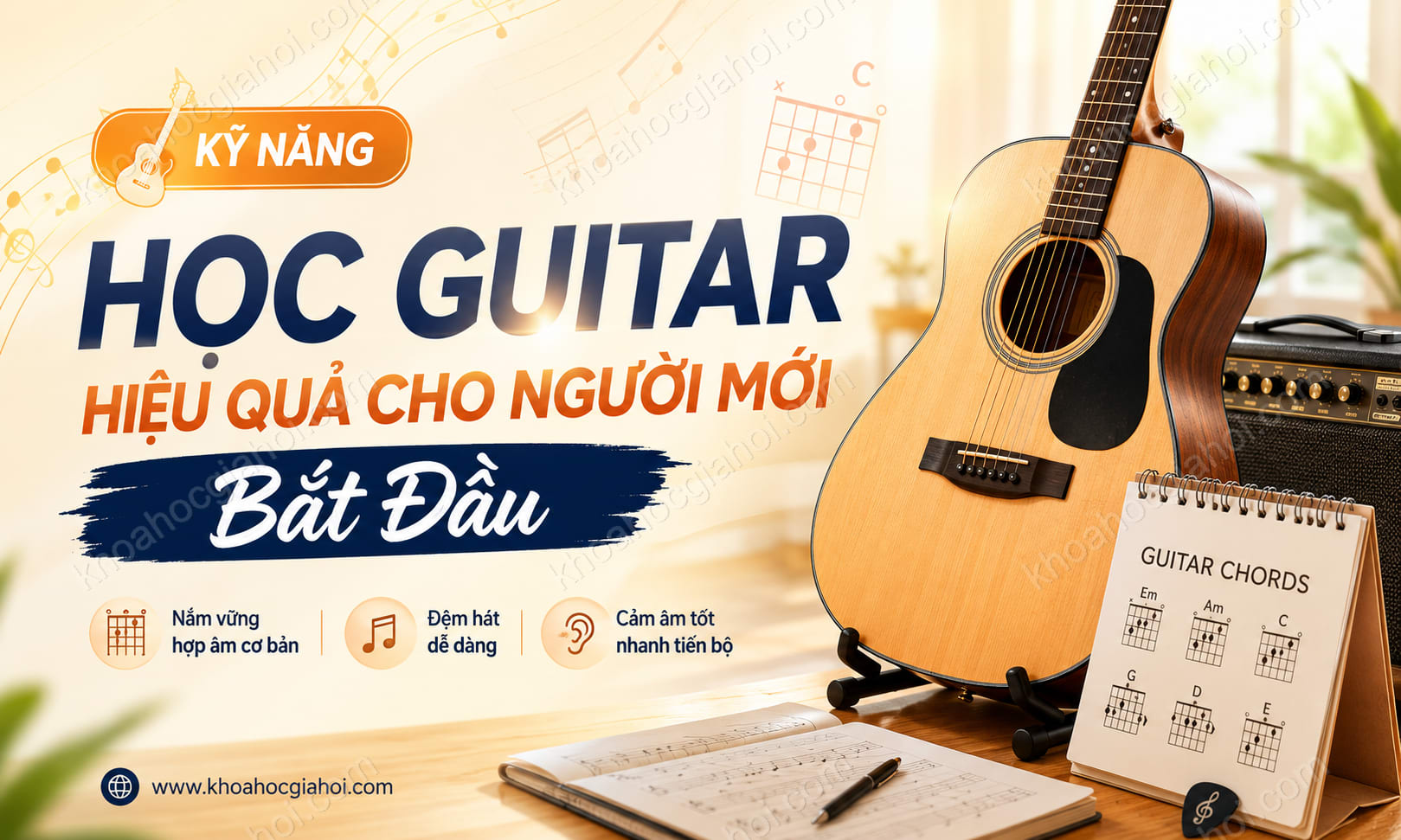 Khóa Học Kỹ Năng Học Guitar Hiệu Quả Cho Người Mới Bắt Đầu