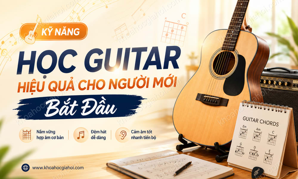 Khóa Học Kỹ Năng Học Guitar Hiệu Quả Cho Người Mới Bắt Đầu