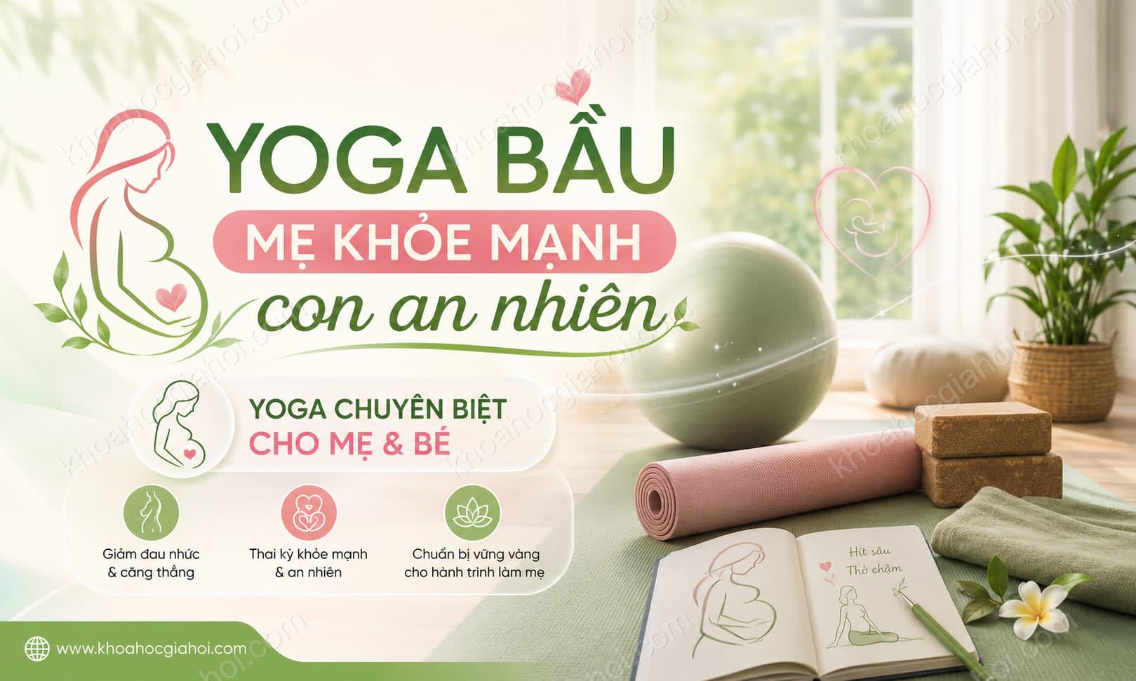 Khóa Học Yoga Bầu - Mẹ Khỏe Mạnh, Con An Nhiên