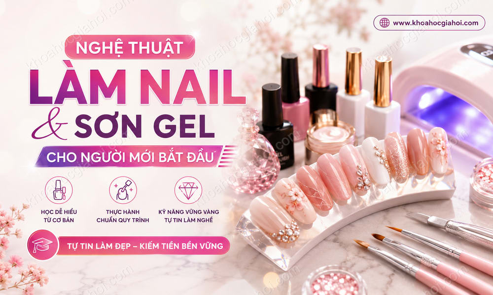 Khóa Học Nghệ Thuật Làm Nail Và Sơn Gel Cho Người Mới Bắt Đầu