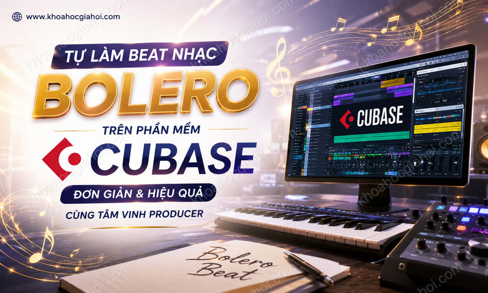 Khóa Học Tự Làm Beat Nhạc Bolero Trên Phần Mềm Cubase - Đơn Giản Và Hiệu Quả Cùng Tâm Vinh Producer