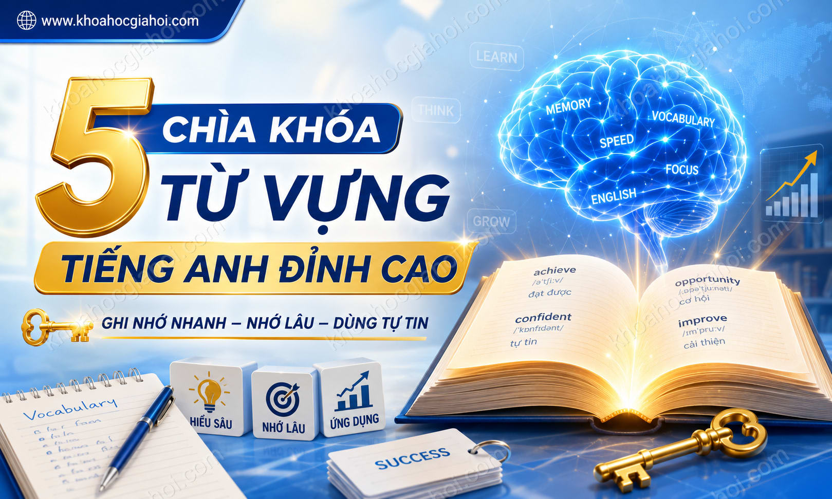 Khóa Học 5 Chìa Khóa Từ Vựng Tiếng Anh Đỉnh Cao