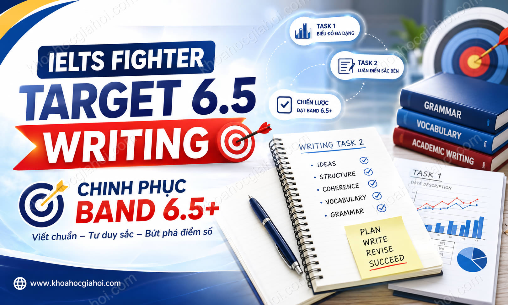 Khóa Học IELTS Fighter Target 6.5: Writing