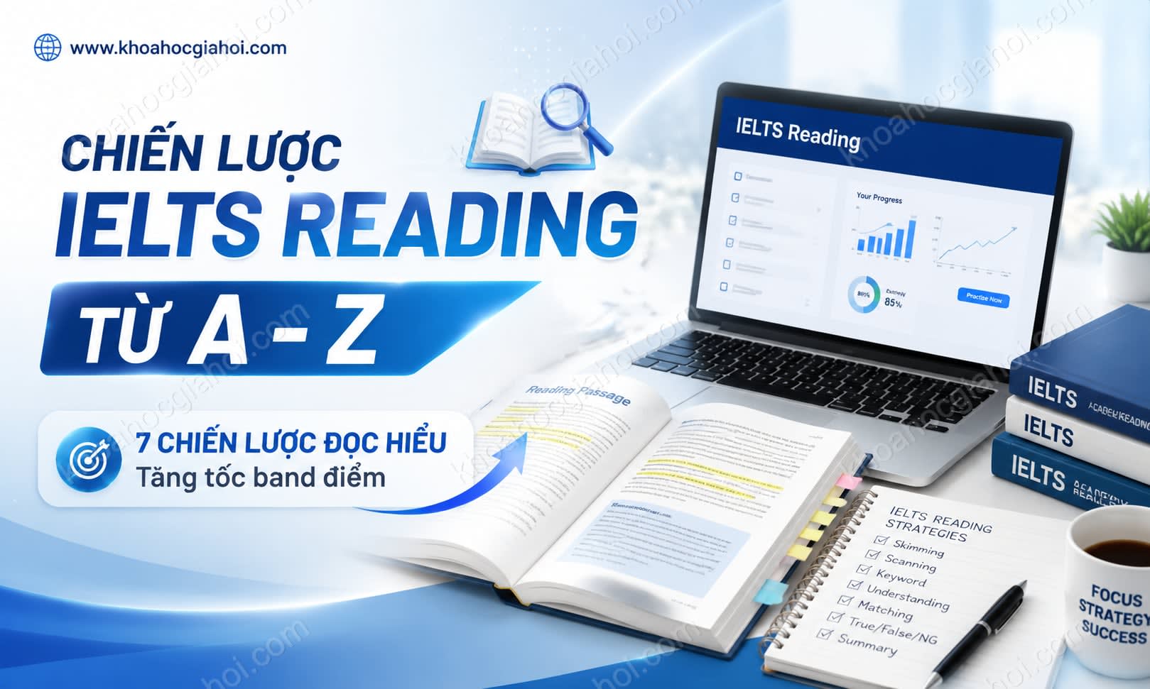 Khóa Học Chiến Lược Làm Bài IELTS Reading Từ A - Z Khóa Học Chiến Lược Làm Bài IELTS Reading Từ A - Z