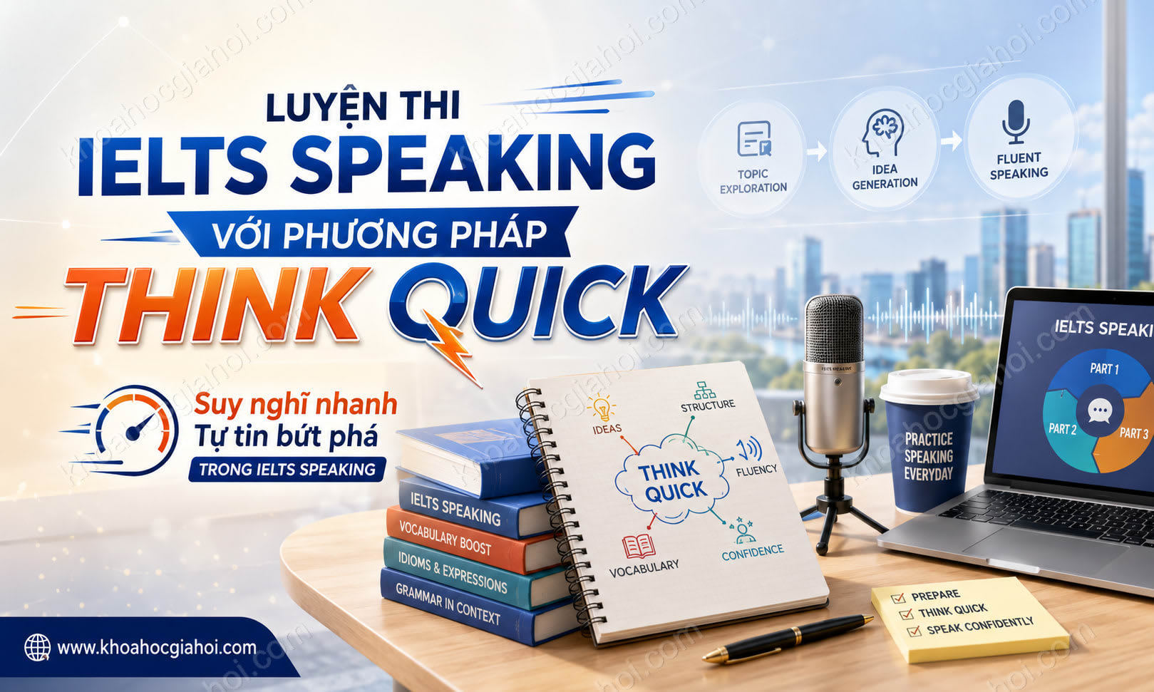 Khóa Học Luyện thi IELTS Speaking với phương pháp Think Quick