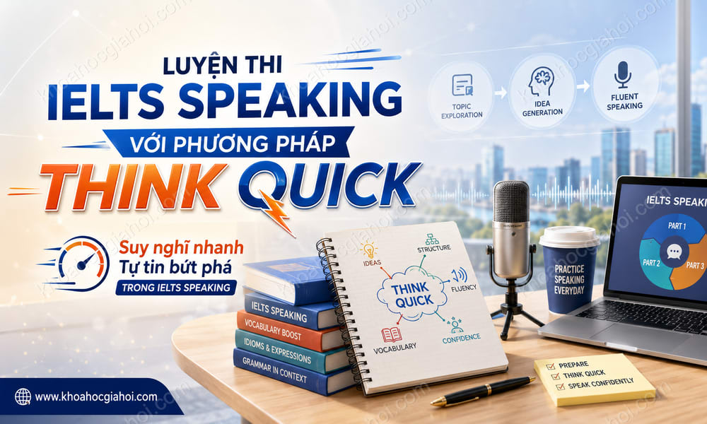 Khóa Học Luyện thi IELTS Speaking với phương pháp Think Quick
