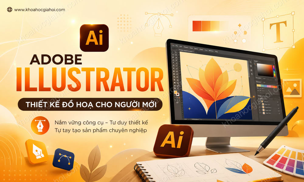 Khóa Học AI – Adobe Illustrator (Thiết Kế Đồ Hoạ Cho Người Mới Bắt Đầu) Cùng Trần Nghĩa Artist