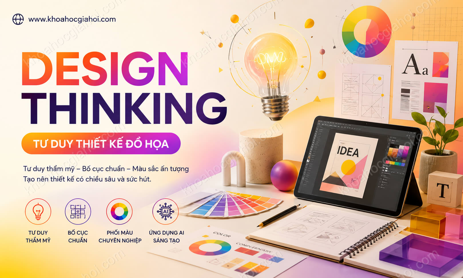 Khóa Học Design Thinking - Tư Duy Thiết Kế (Thẩm Mỹ Thiết Kế Đồ Họa) Khóa Học Design Thinking - Tư Duy Thiết Kế (Thẩm Mỹ Thiết Kế Đồ Họa)