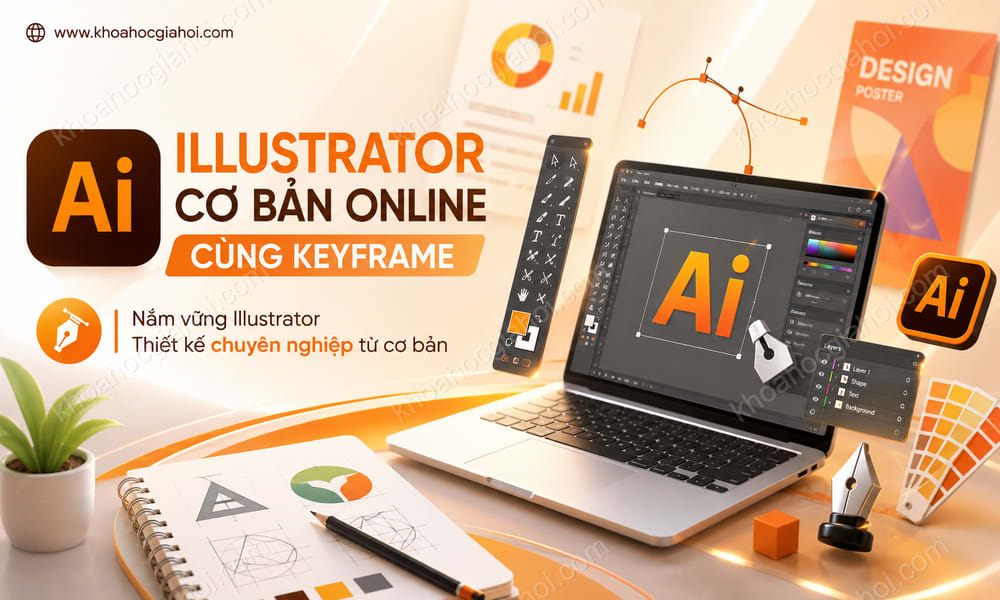 Khoá Học Illustrator Cơ Bản Online Cùng Keyframe