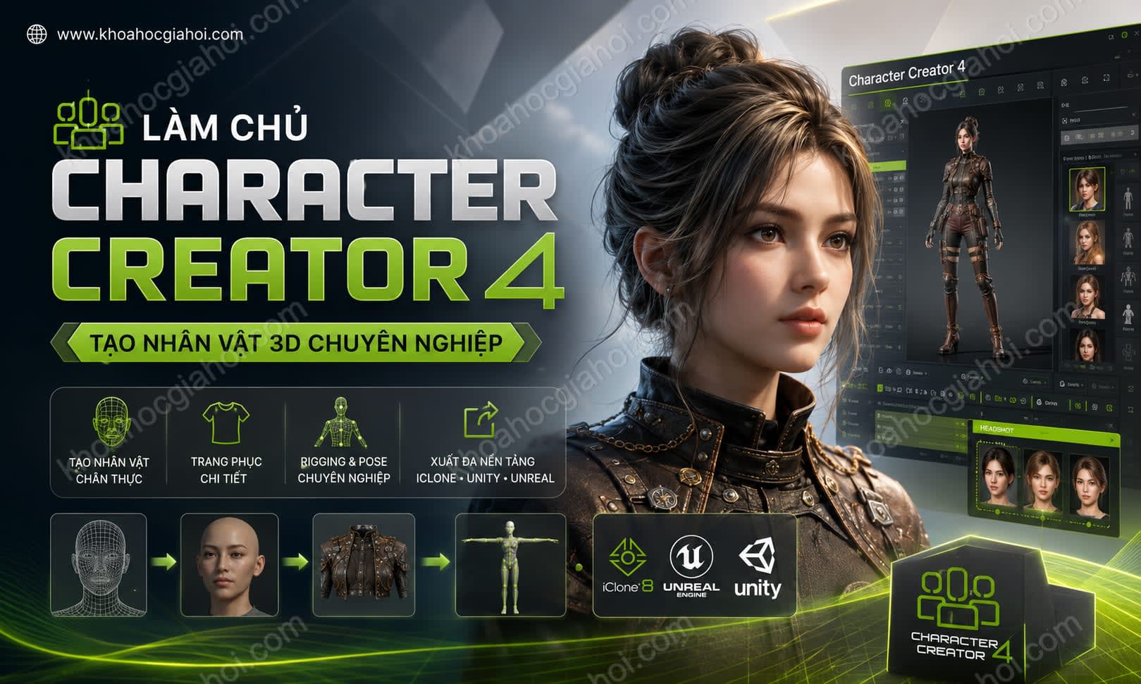 Khóa Học Làm Chủ Character Creator 4 – Tạo Nhân Vật 3D Chuyên Nghiệp