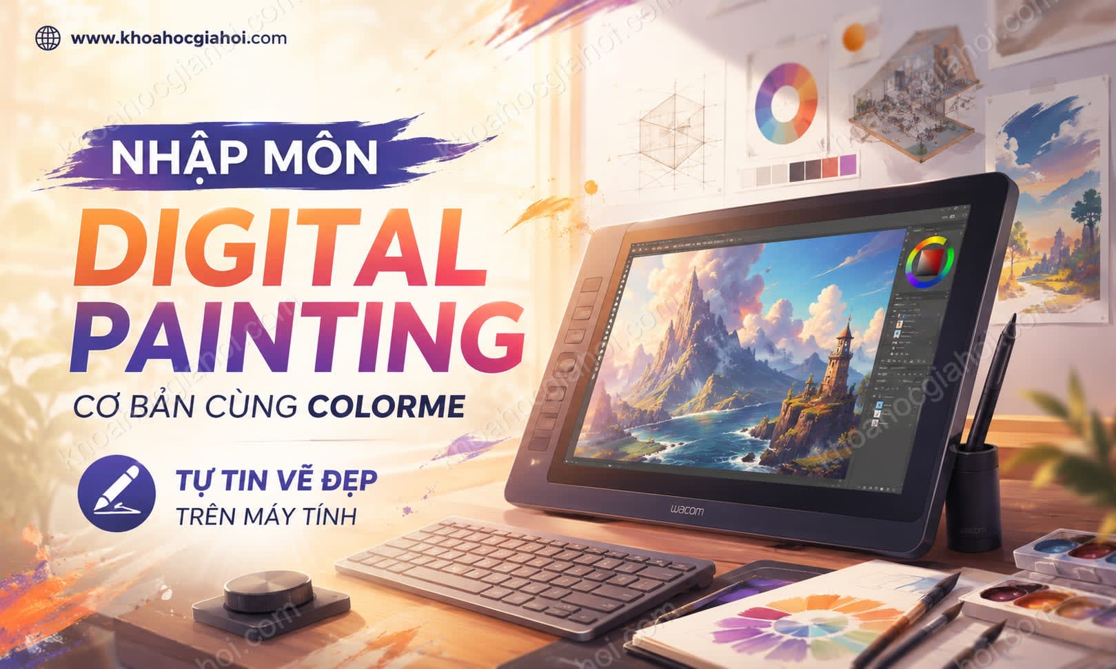 Nhập Môn Vẽ Kỹ Thuật Số Digital Painting Cơ Bản Cùng Colorme Nhập Môn Vẽ Kỹ Thuật Số Digital Painting Cơ Bản Cùng Colorme