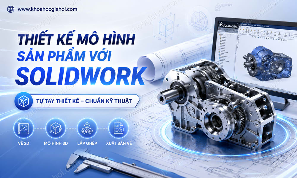 Khóa Học Thiết Kế Mô Hình Sản Phẩm Với Solidwork